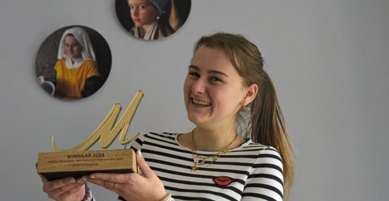 Elise Visser, wint prestigieuze Kunstwedstrijd